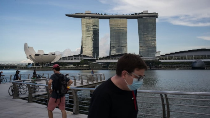 Singapore hạ mức tăng trưởng GDP lần thứ 3 xuống mức từ -7% đến -4%, sau các dự báo trước đó - Ảnh Getty