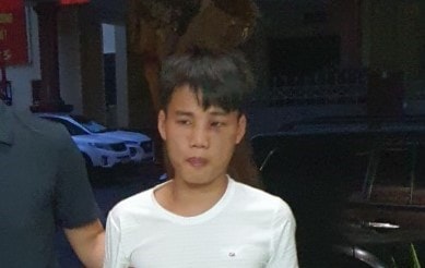 Đối tượng Bùi Văn Tuấn bị bắt giữ. Ảnh: Công an cung cấp