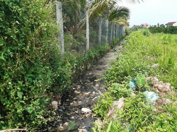 Nước thải đen ngòm, hôi thối tại điểm công nghiệp An Phát (Dương Liễu – Hoài Đức).