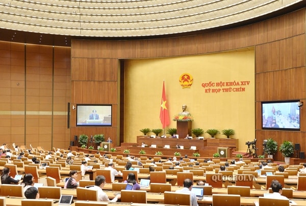 Các đại biểu tham dự kỳ họp thứ 9, Quốc hội khóa XIV. Ảnh: quochoi.vn