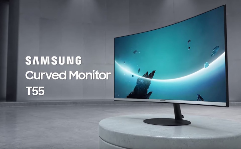Dòng màn hình cong T55 hiện có 2 phiên bản 27 inch và 32 inch.