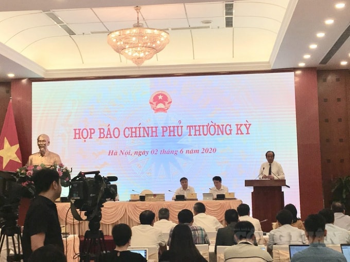 Quang cảnh cuộc họp báo.