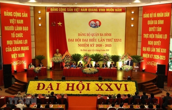 Quang cảnh Đại hội Đảng quận Ba Đình. Ảnh: TTXVN