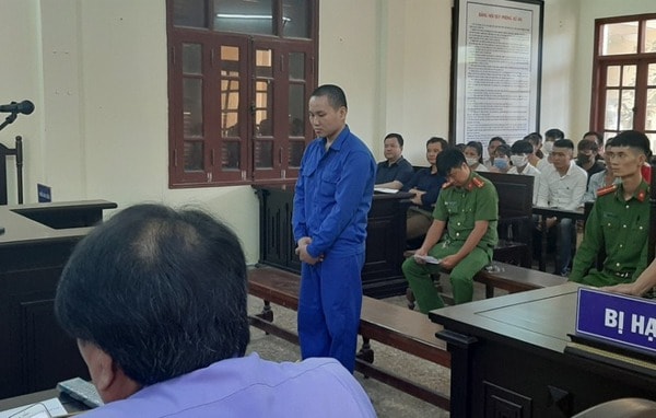 Bị cáo Hà Văn Hoàng tại tòa