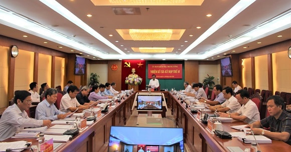Ủy ban Kiểm tra Trung ương họp kỳ thứ 45.Ảnh: baochinhphu.vn