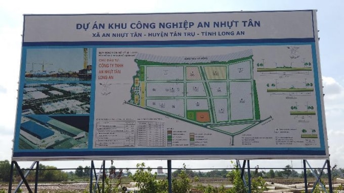 Bản đồ quy hoạch dự án KCN An Nhật Tân.