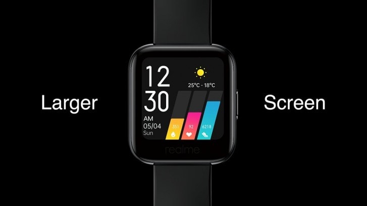 Realme Watch thiết kế bên ngoài trông rất giống Apple Watch.