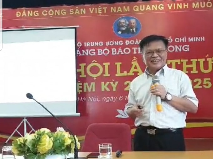 TS Trần Đình Cung tại buổi Tọa đàm 9/6.