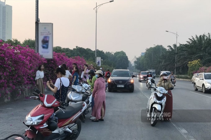 Nhiều người bất chấp nguy hiểm, đỗ phương tiện trên cầu để