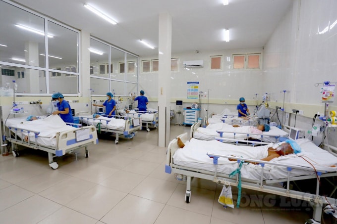 các y, bác sỹ đang tận tụy chăm sóc cho bệnh nhân bị đột quỵ.