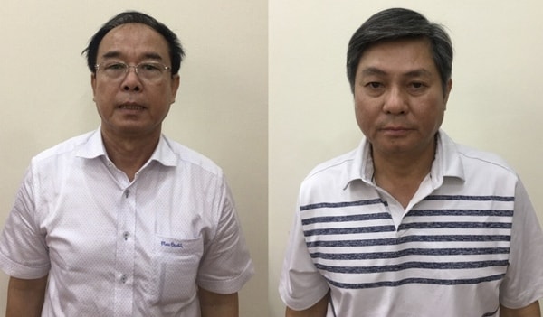 Ông Nguyễn Thành Tài (trái) và Đào Anh Kiệt