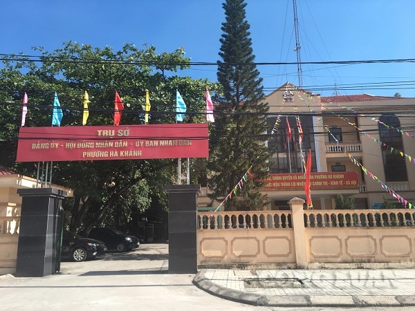 Trụ sở UBND phường Hà Khánh, TP Hạ Long, tỉnh Quảng Ninh.