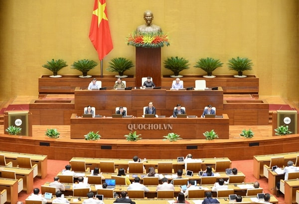 Quang cảnh phiên họp Quốc hội ngày 15/6/2020. Ảnh: quochoi.vn