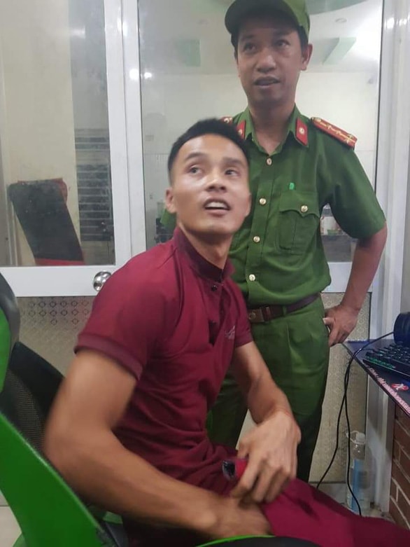 Phạm nhân Triệu Quân Sự tại cơ quan điều tra. Ảnh: Công an cung cấp.