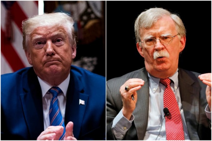 Tổng thống Mỹ cáo buộc cựu cố vấn an ninh quốc gia John Bolton ra cuốn sách là sai luật - Ảnh: Reuters