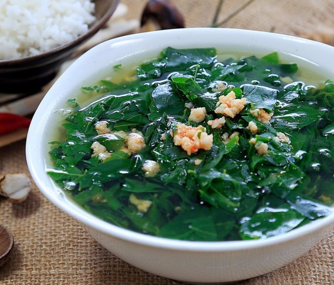 Canh rau ngot thit