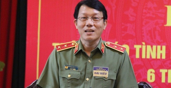 Trung tướng Lương Tam Quang, Thứ trưởng Bộ Công an tại buổi họp báo