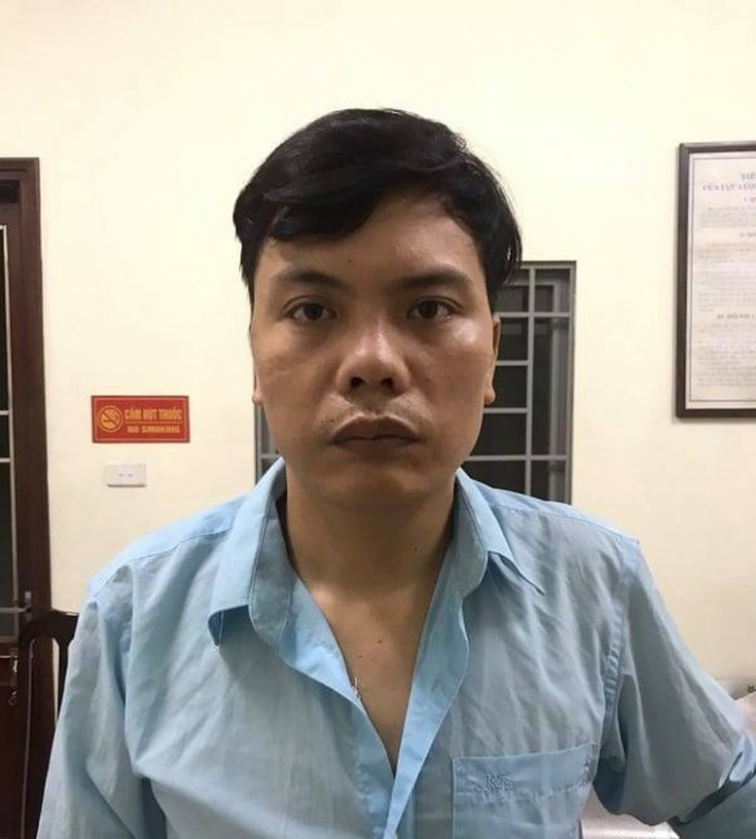 Một đối tượng bị lực lượng chức năng bắt giữ.