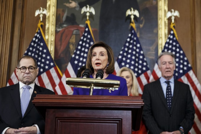 Chủ tịch Hạ viện Mỹ Nancy Pelosi ủng hộ đề xuất chuyển Washington DC thành một bang của Mỹ - Ảnh: Reuters