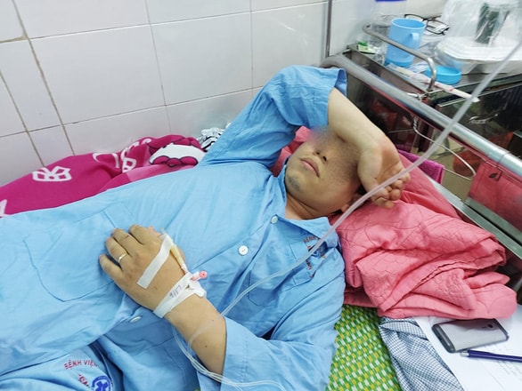 Anh Pho đang điều trị tại bệnh viện. Ảnh: TL.