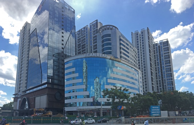 Dự án Hinode City nằm ở vị trí ‘vàng’ huyết mạch giao thông quận Hai Bà Trưng. Ảnh: Hữu Dương.