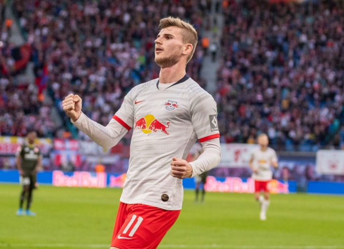 Werner lập kỷ lục khi trở thành tay săn bàn xuất sắc nhất mọi thời đại tại sân Red Bull Arena với 95 bàn. Ảnh: getty