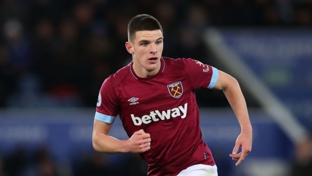 HLV Frank Lampard vẫn muốn chiêu mộ Declan Rice cho hàng tiền vệ của Chelsea trong mùa giải tới. Ảnh: West Ham