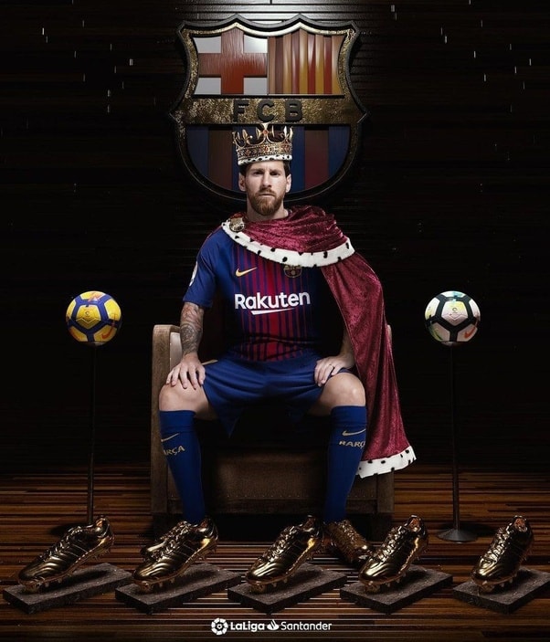 Ở Barcelona, Lionel Messi là vua. Ảnh: La Liga.