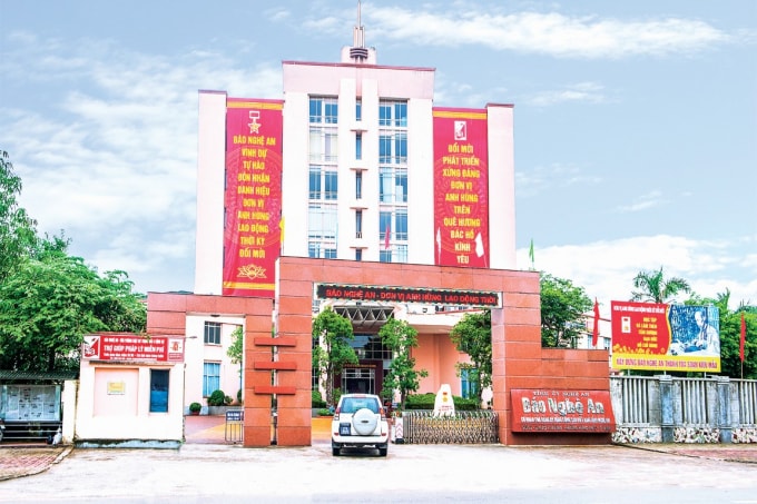Toàn cảnh tòa soạn Báo Nghệ An.