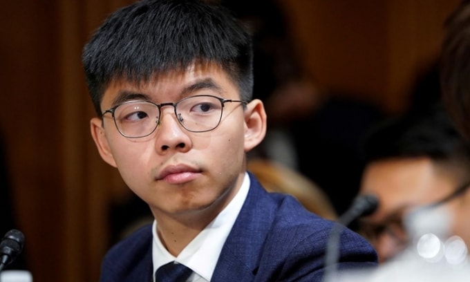 Joshua Wong, thủ lĩnh đảng Demosisto. Ảnh: Reuters