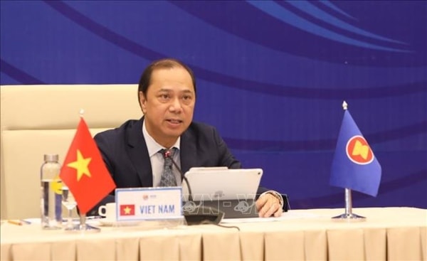 Thứ trưởng Bộ Ngoại giao Nguyễn Quốc Dũng. Ảnh: TTXVN