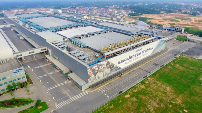 Nhà máy Samsung tại Thái Nguyên.