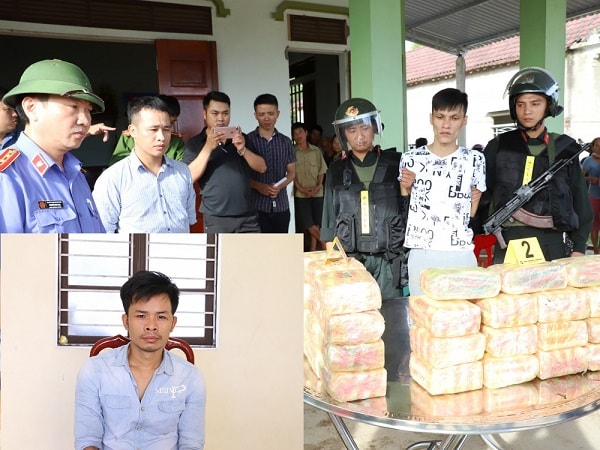Cơ quan Công an đã bắt đối tượng Thái Ngọc Hoàng (SN 1987, tổ 1, P. Nam Hồng, TX. Hồng Lĩnh) - Hoàng được coi là ông trùm khi thuê người vận chuyển 31kg ma túy đá bằng xe ô tô. Ảnh: Công an Hà Tĩnh.