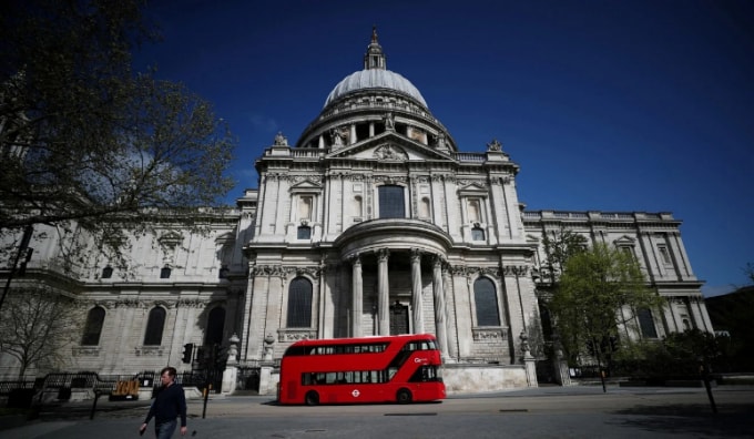 Nhờ thờ St Paul. Ảnh: Reuters