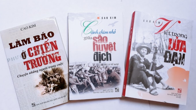 Bìa 3 cuốn sách của nhà báo Cao Kim (Kim Toàn) mới xuất bản.