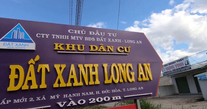 Công ty Đất Xanh Long An. Ảnh: TL.