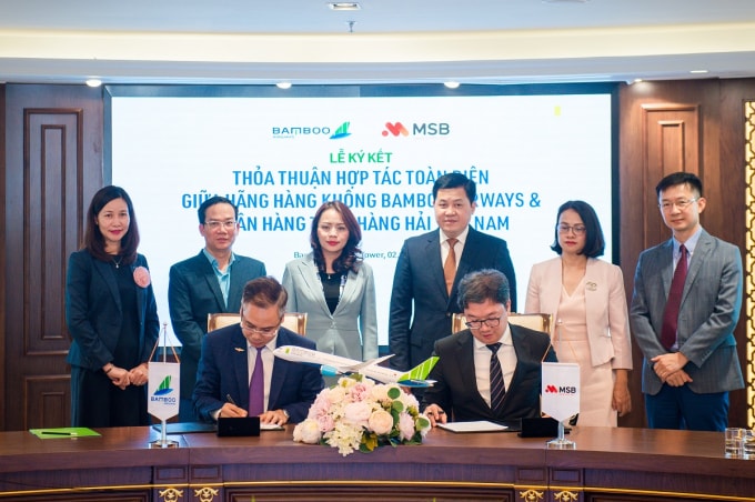 Bamboo Airways và Ngân hàng MSB ký thỏa thuận hợp tác phát triển toàn diện.