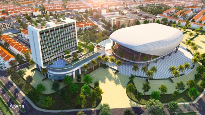 Aqua Arena với qui mô hơn 11,000 chỗ ngồi sẽ là điểm đến cho các sự kiện giải trí hàng đầu.