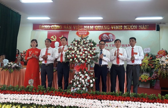 Đại hội Đảng bộ xã Chu Phan, huyện Mê Linh, Hà Nội phải hủy kết quả bầu lần 1 do thừa tới 14 phiếu, phải bầu lại lần 2 mới thành công - Ảnh: Cổng thông tin huyện Mê Linh