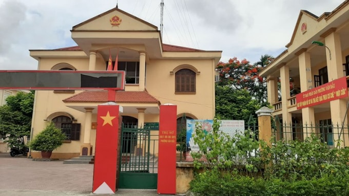 UBND phường Văn Đẩu nơi ông Minh làm việc. Ảnh: Hải Ninh