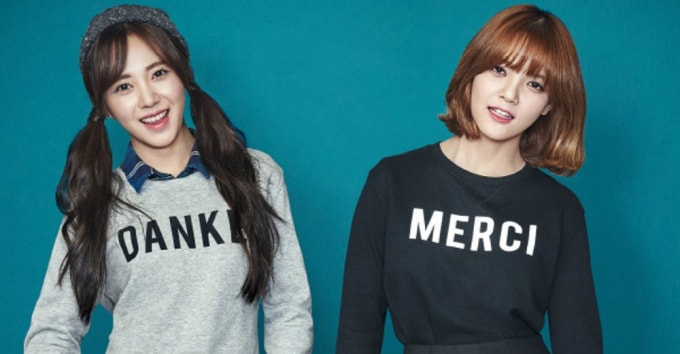 Mina (bên trái) và Jimin