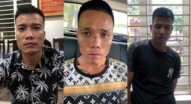 Các đối tượng bị cơ quan chức năng bắt giữ.
