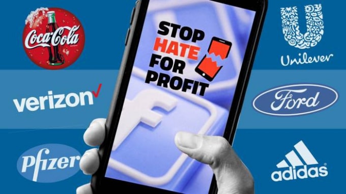 Hơn 800 doanh nghiệp lớn nhỏ toàn cầu tham gia phong trào tẩy chay Facebook. Ảnh: Financial Times.
