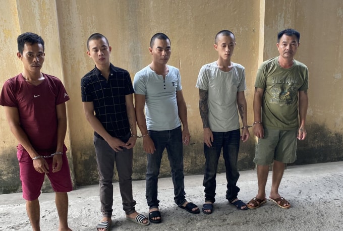 Các đối tượng bị cơ quan Công an bắt giữ