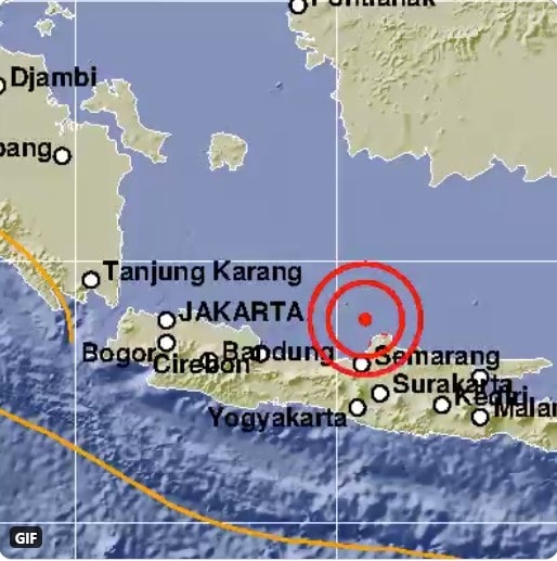 Trận động đất mạnh 6,6 độ richter vừa được ghi nhận tại Indonesia. Hiện chưa có thông báo thương vong và cảnh báo sóng thần - Ảnh: Sputniknews