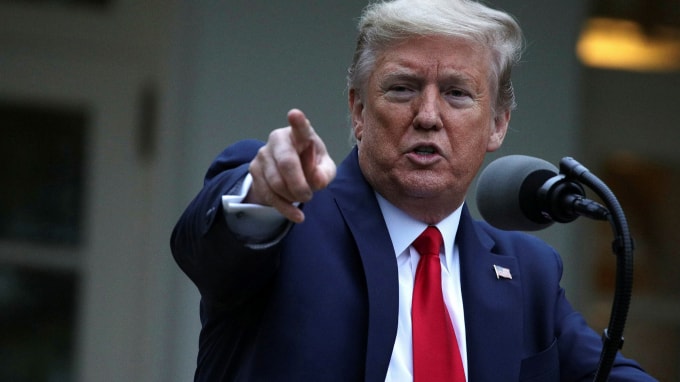 Tổng thống Donald Trump tuyên bố Mỹ chính thức rời Tổ chức Y tế thế giới vào tháng 7/2021 - Ảnh: Reuters