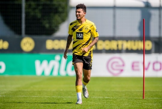 Borussia Dortmund muốn tương lai của Jadon Sancho được giải quyết vào ngày 10/8 Ảnh: Metro