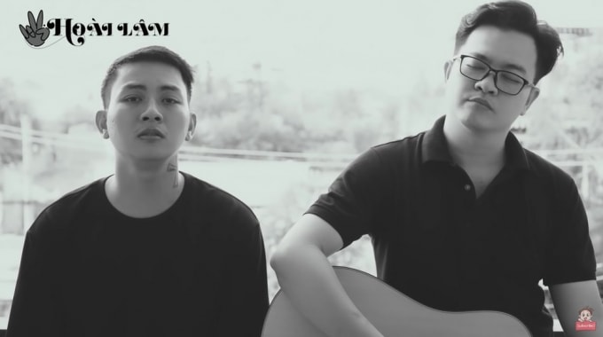 Nguyễn Minh Cường - Hoài Lâm và sự kết hợp thành công trong Hoa nở không màu (Ảnh: Chụp màn hình).