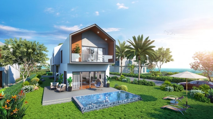 Biệt thự biển phân kỳ The Tropicana thiết kế phong cách nhiệt đới tận dụng tối đa nguồn năng lượng tự nhiên.