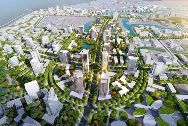 Phối cảnh khu đô thị Hòa Lạc